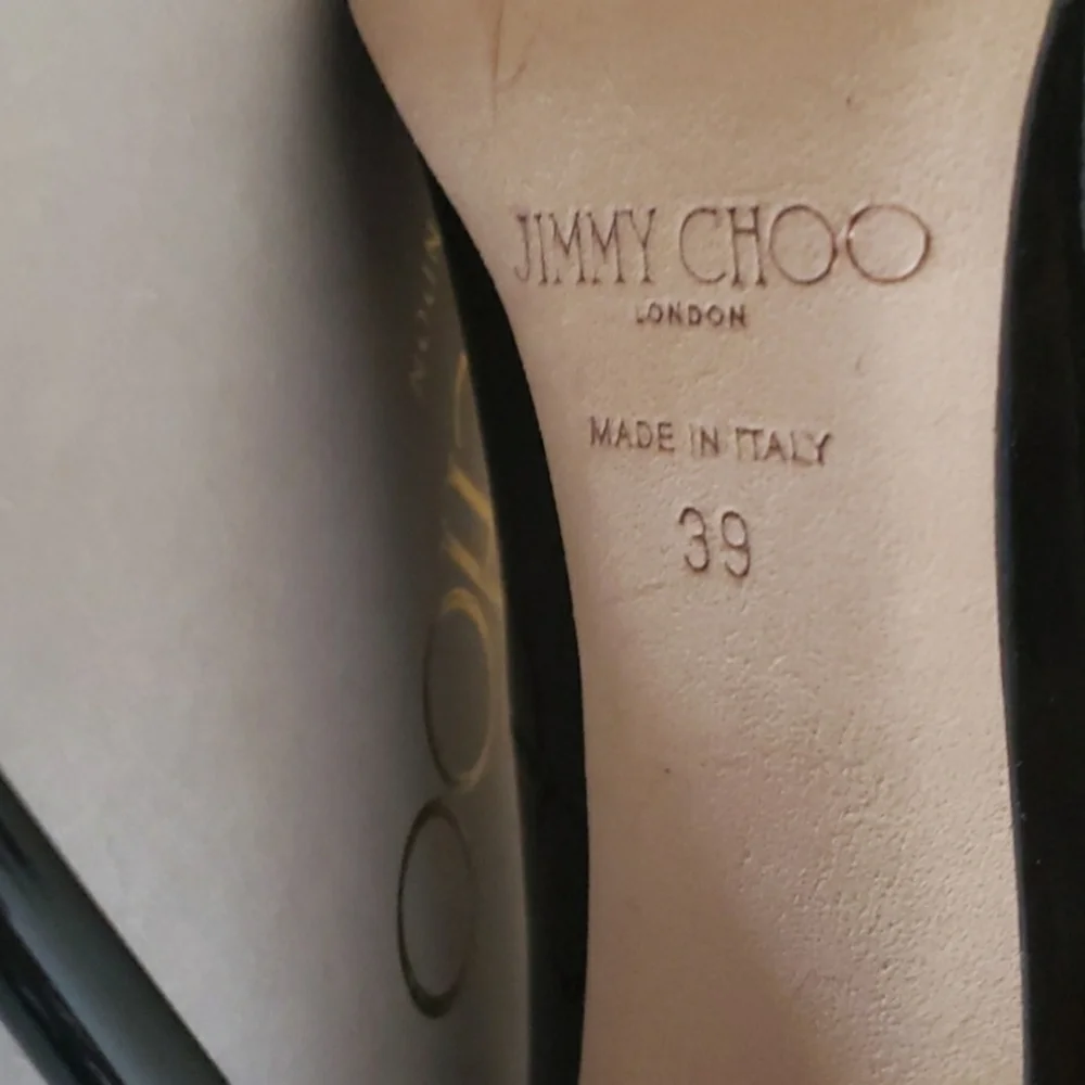 NWT, Authentic Jimmy Choo Stillettos, Size 8 - Picture 6 of 6